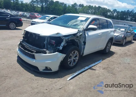 2015 Toyota Highlander Xle V6 from USA, damaged, VIN 5TDKKRFH1FS103759